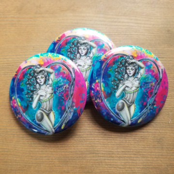 Turn Up the Volume 2.25 Inch Button