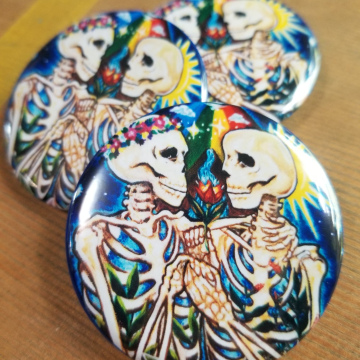 SkeleLove 2.25 Inch Button