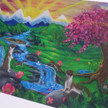 Stoatlandia Print 16x8