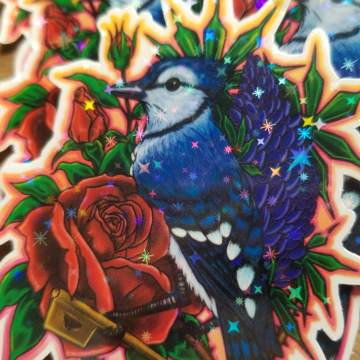 BluJay 2.5x3 Inch Holographic Stars Sticker