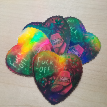 Holographic Love Potion 2 Inch Sticker