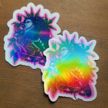 BluJay Rainbow Holographic 2.5 Inch Sticker