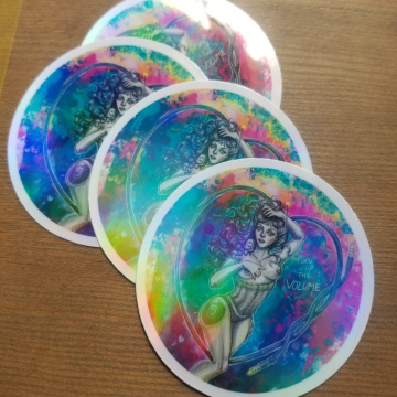 Turn Up the Volume  3 Inch Sticker