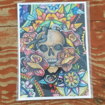 Skull Mandala 5x7 Print